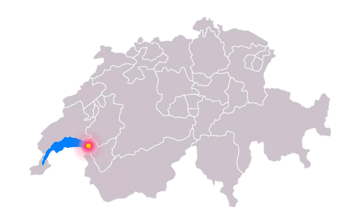 carte suisse Association intercommunale d’Epuration et de Distribution d’Eau du Haut-Lac